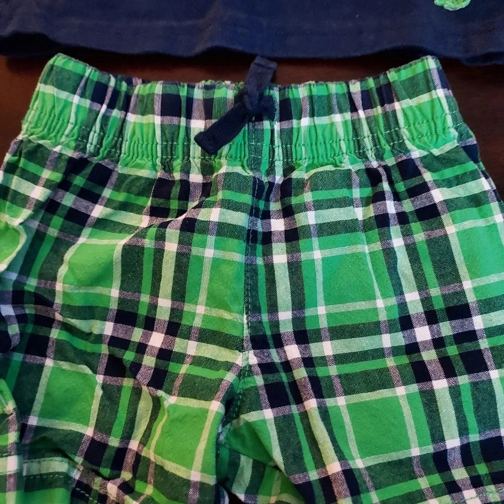 Child of Mine by Carter's Alligator 2 Piece Polo and Short Set Size 3-6M